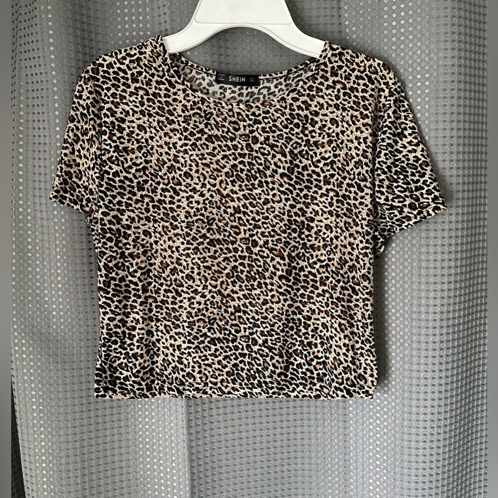Cheetah Print Crop Top